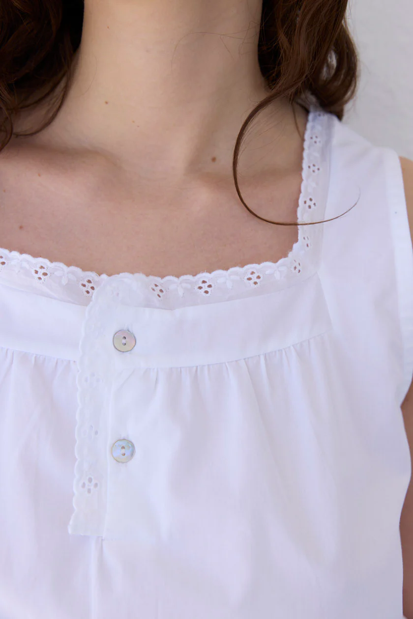 Broderie Mini Dress - Image 2