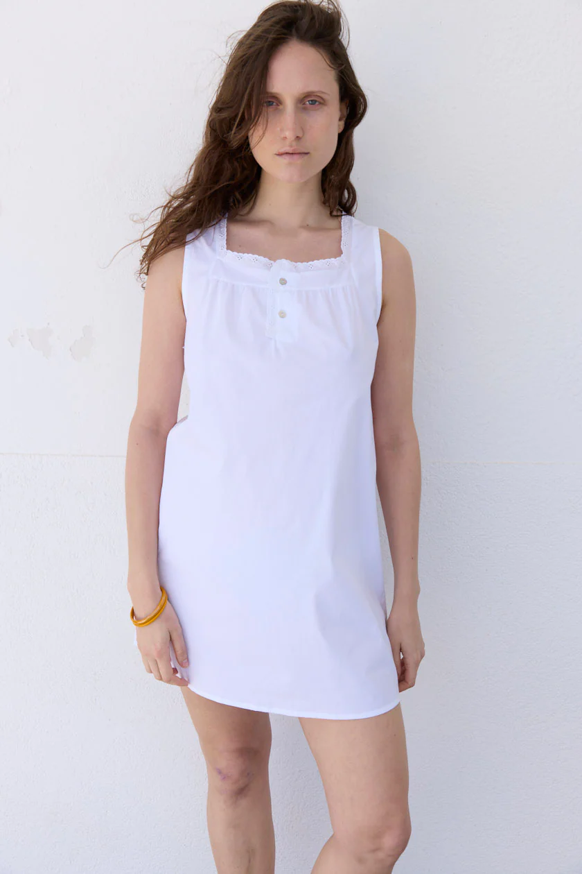 Broderie Mini Dress - Image 3