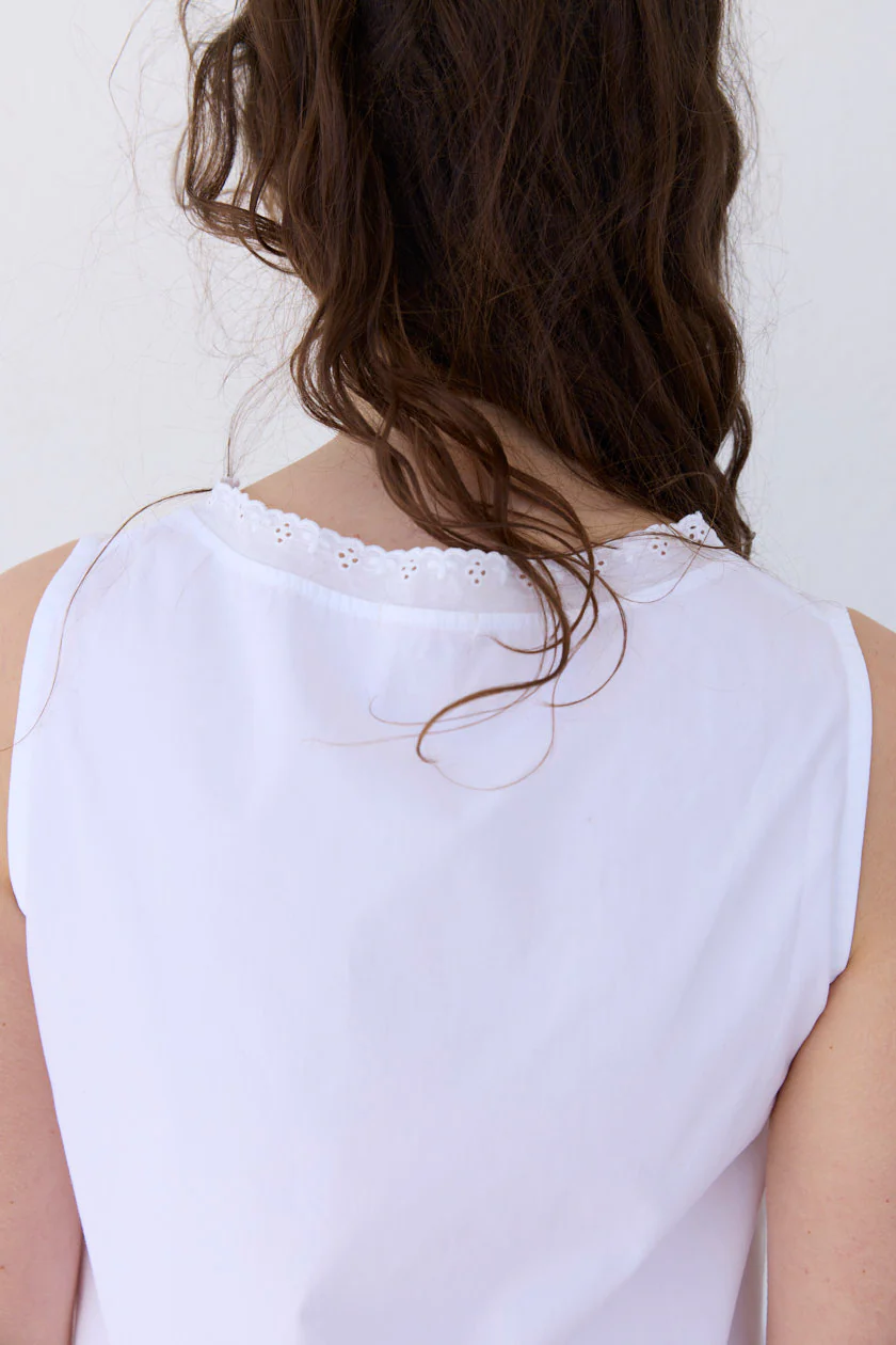 Broderie Mini Dress - Image 9