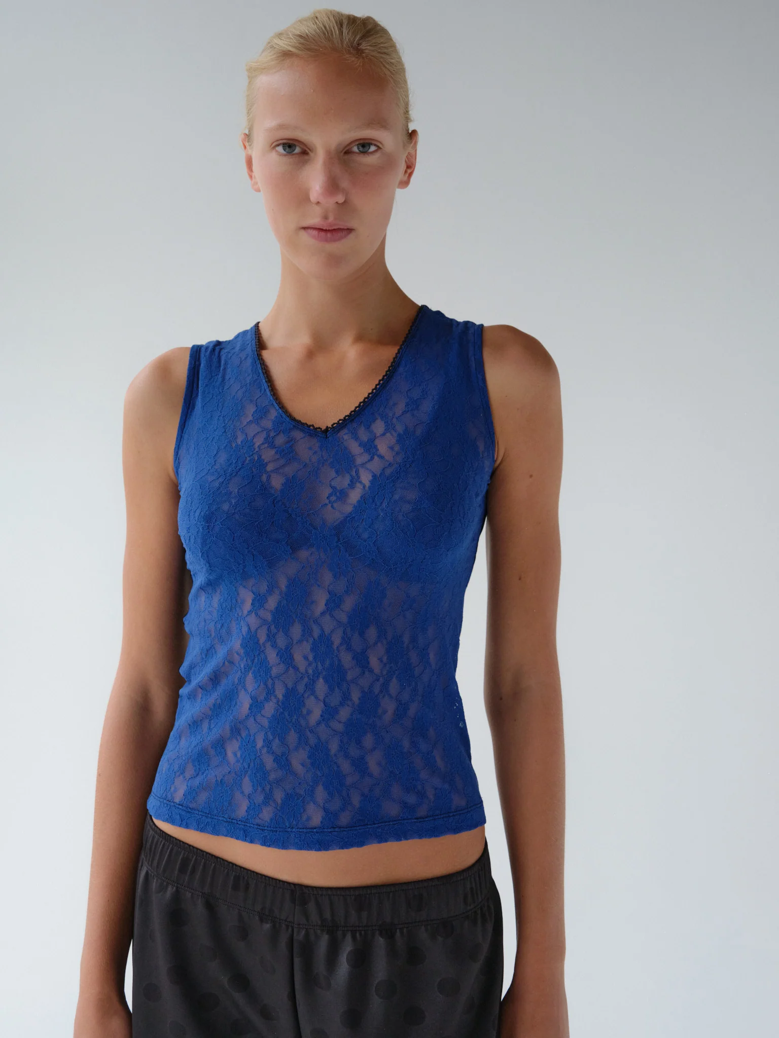 Contrast Lace Tank - Image 3