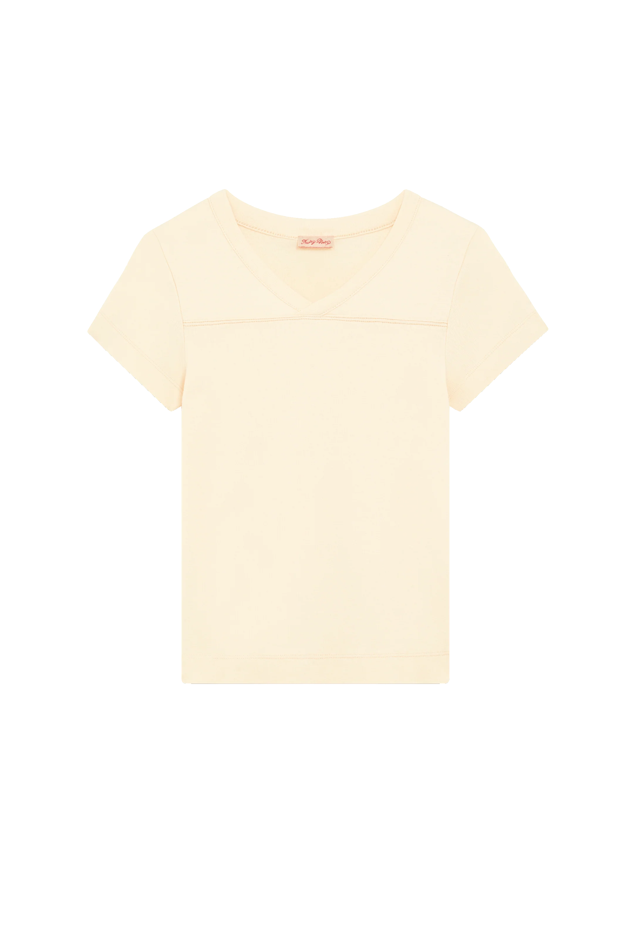 Custard V-Neck Tee - Image 3