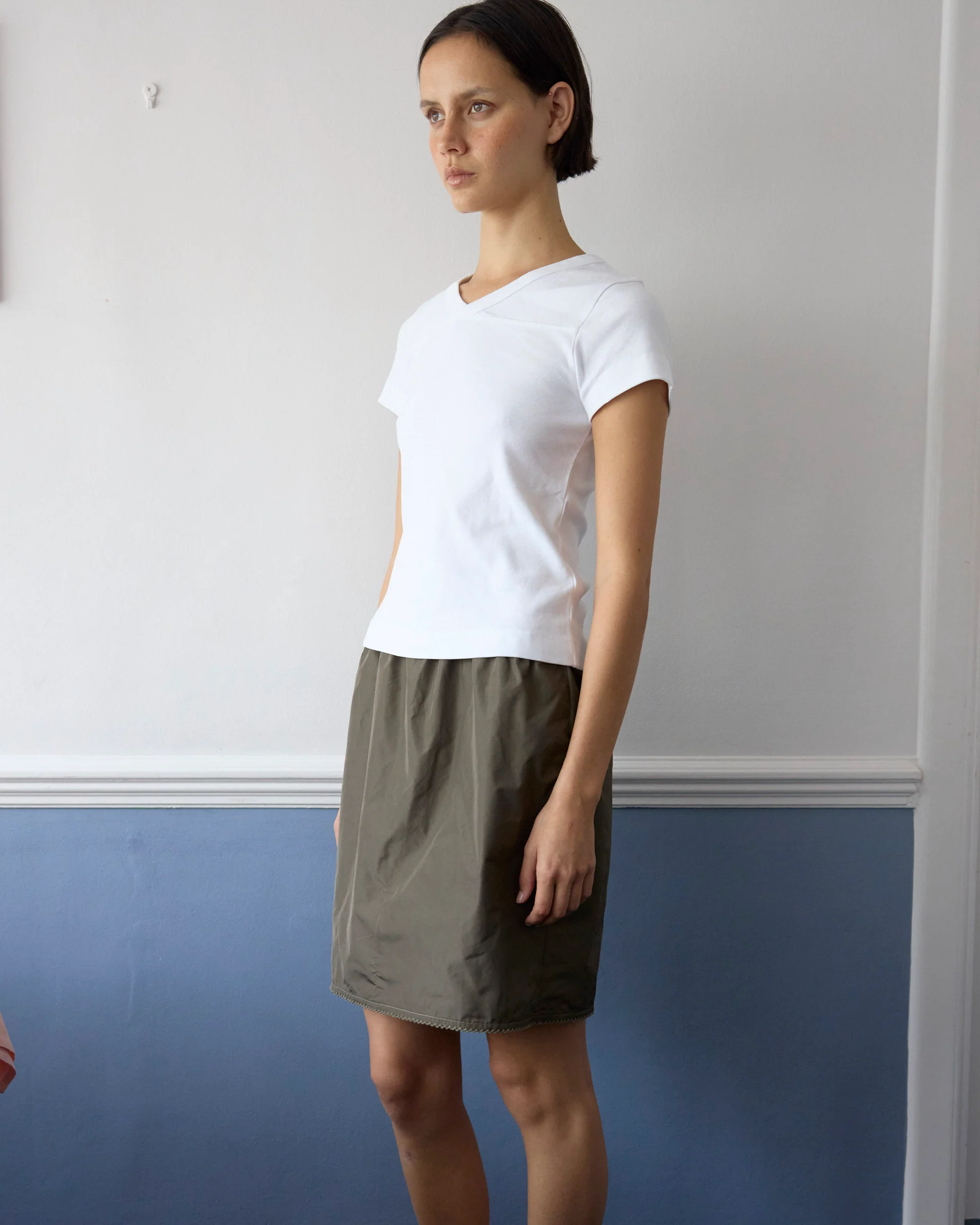 Khaki Midi Skirt - Image 10