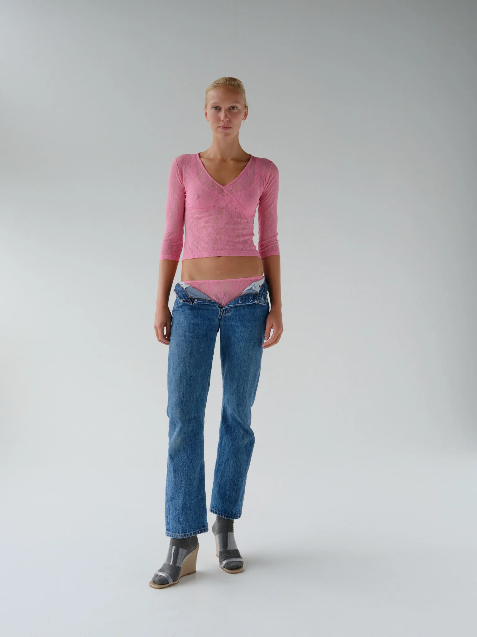 Lace Moss Wrap Top - Image 7
