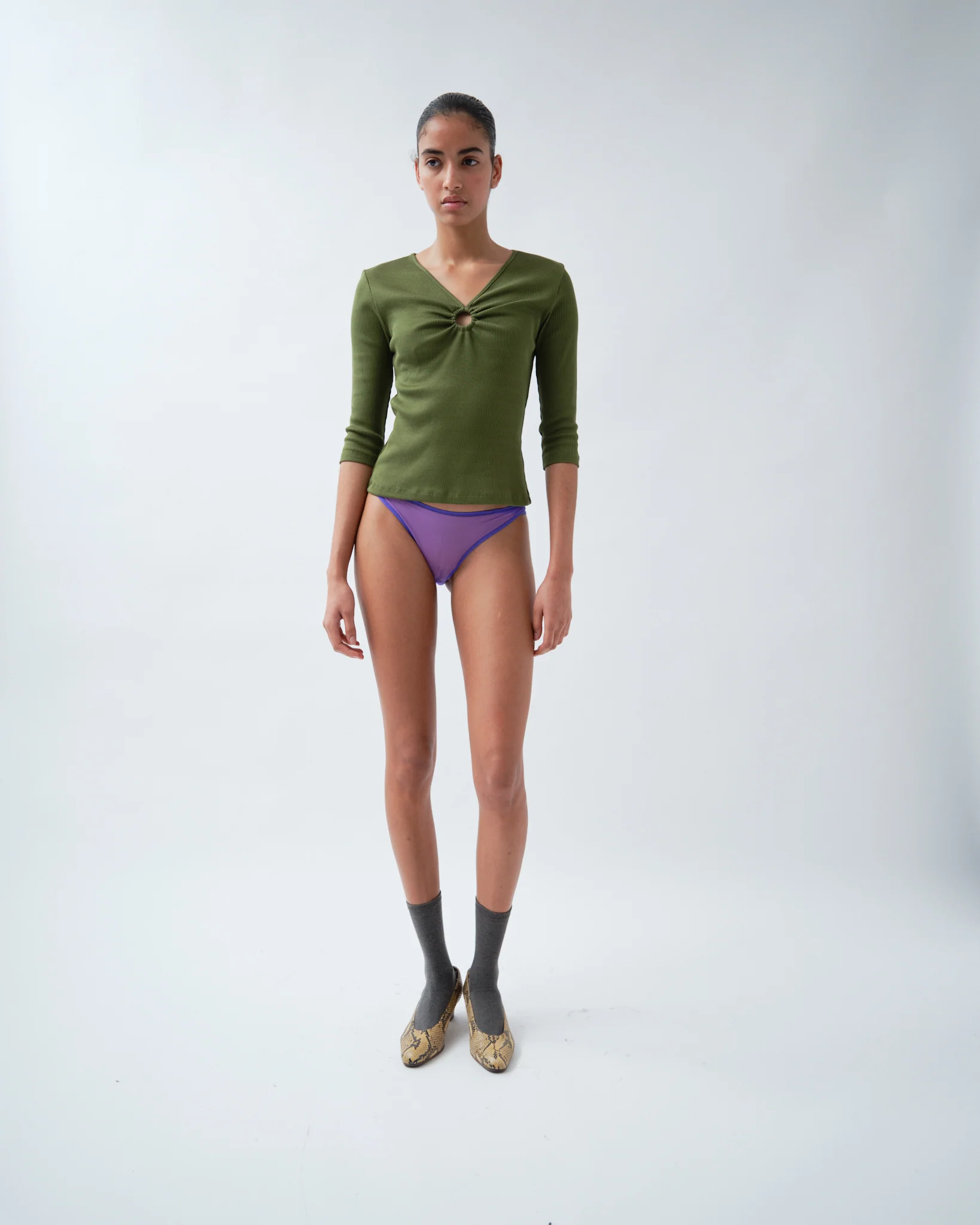 Ring 3/4 Sleeve Top