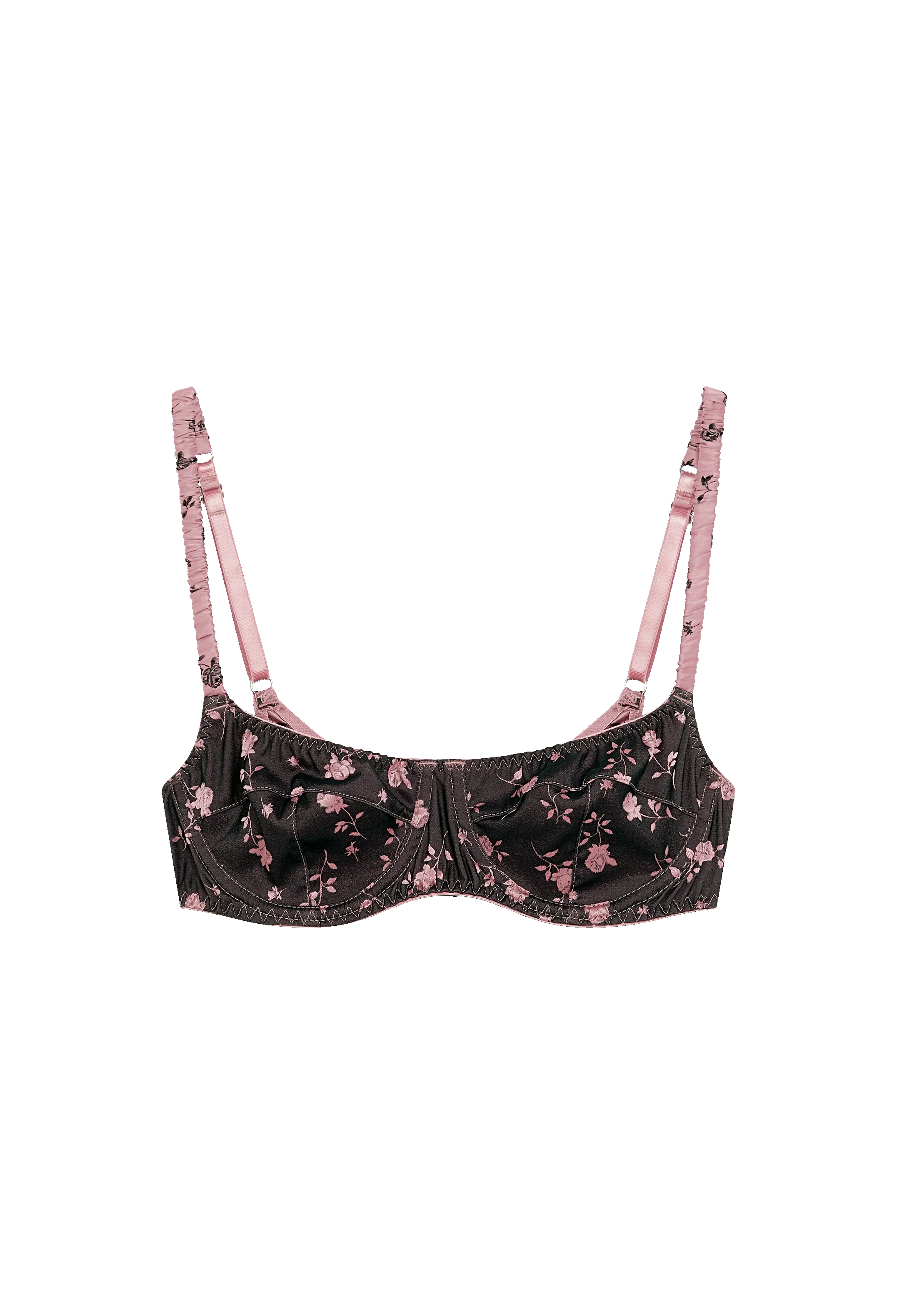 Rosy Jacquard Bra - Image 3