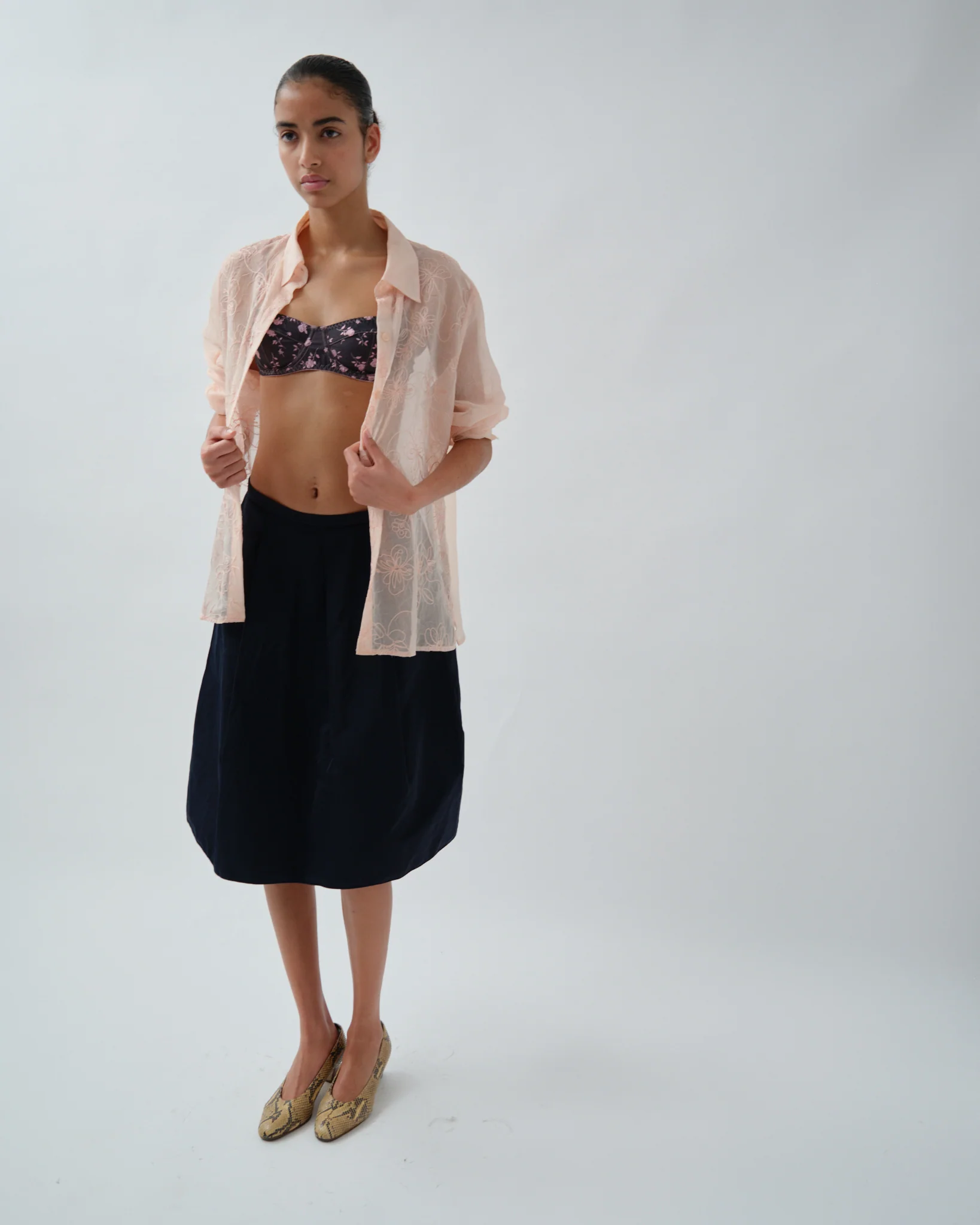 Rosy Jacquard Bra - Image 4